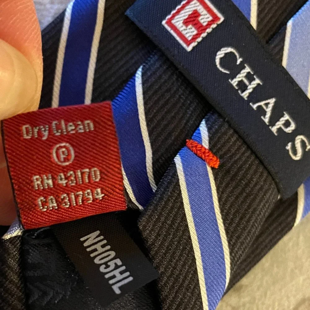 Lot of 1 Boy's Brown Belt and 2 Clip-On Ties (1 Silk, 1 Polyester)